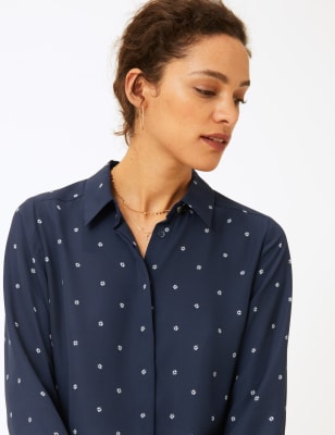 Overhemd met lange mouwen en print