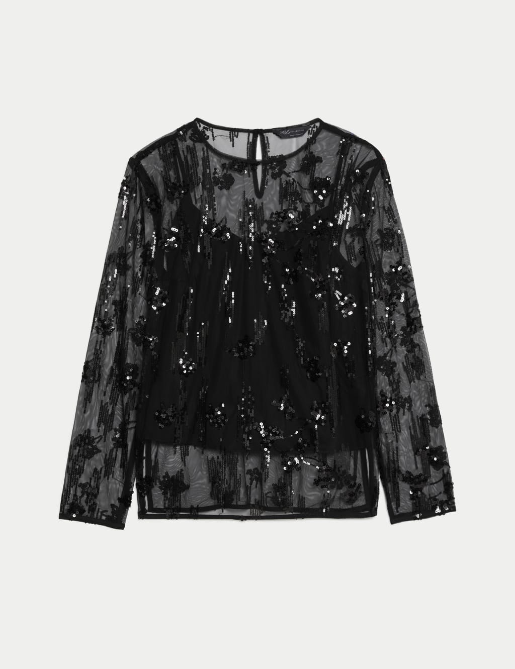 Mesh Embellished Top image 2