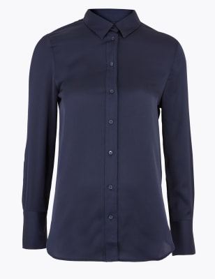 marks and spencer satin blouse