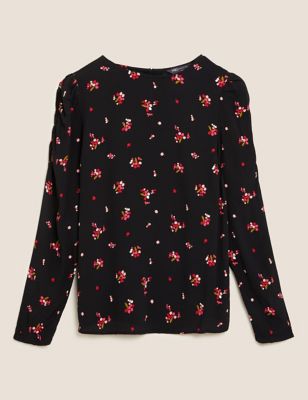 Floral Puff Sleeve Blouse