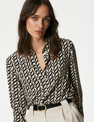 Printed Collared Shirt