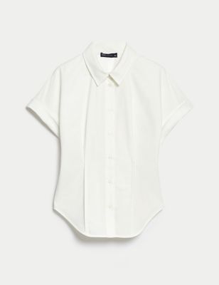 Pure Cotton Collared Shirt