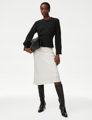 

Womens M&S Collection Blouson Sleeve Top - Black, Black