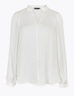 marks and spencer satin blouse