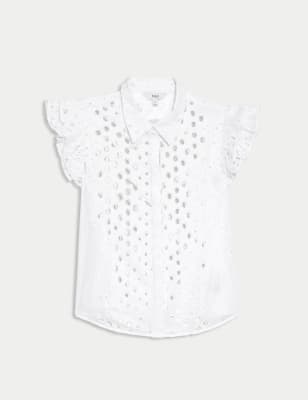 Patchwork Frill Bust Detail T-Shirt main image 1