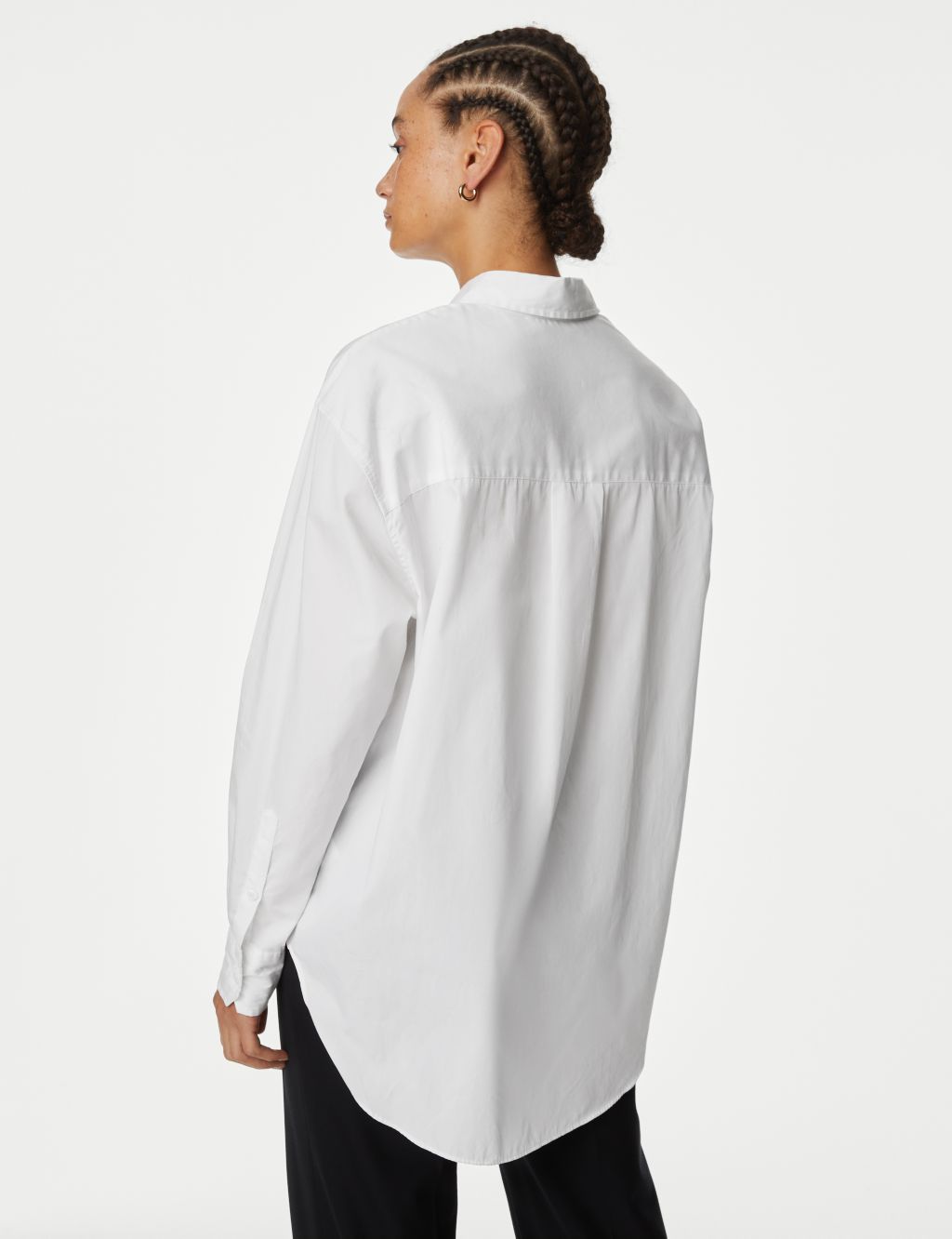 Pure Cotton Oversized Girlfriend Style Longline Shirt image 7
