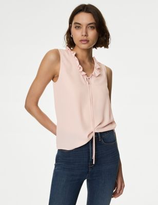 Frill Neck Blouse - CA