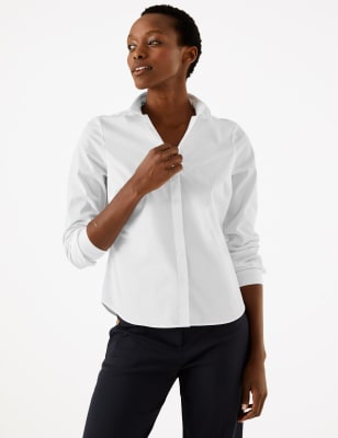 Cotton Rich Button Detailed Shirt 