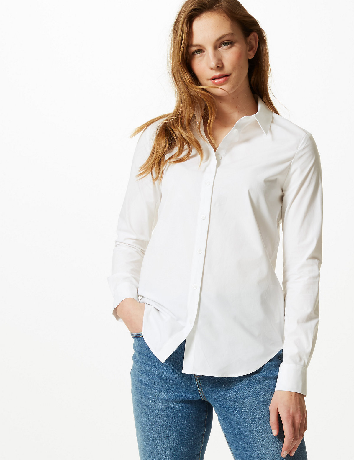 Cotton Rich Button Detailed Shirt