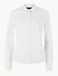 Cotton Rich Fitted Long Sleeve Shirt