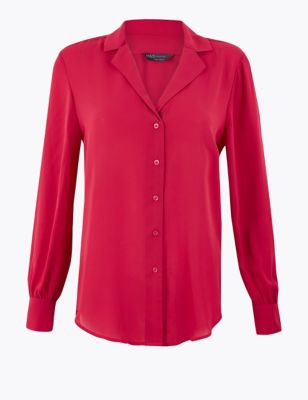 Revere Collar Shirt | M&S Collection | M&S