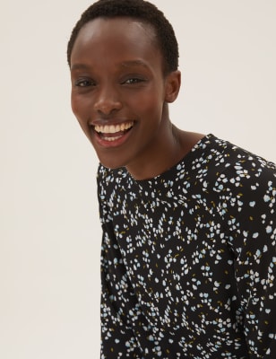 Ditsy Floral Long Sleeve Top