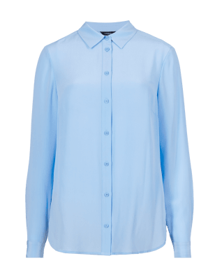 m&s silk shirt