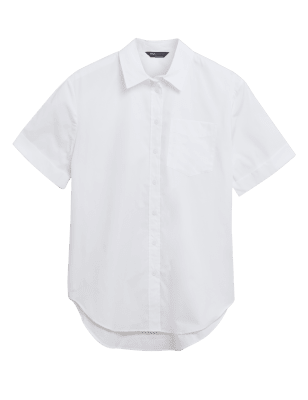 

M&S Collection Camisa estilo Girlfriend maxi 100% algodónWomens - Soft White, Soft White