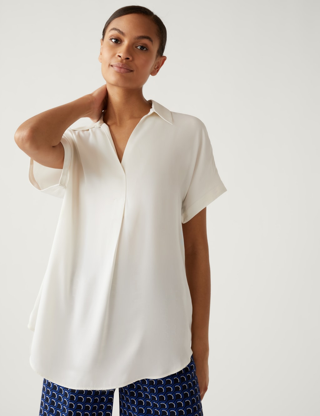 Satin Popover Blouse image 2