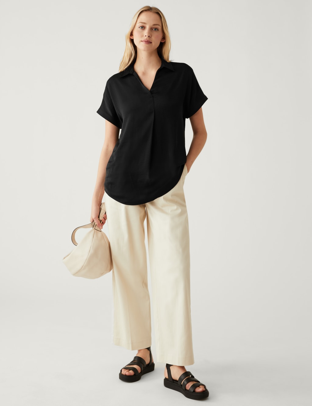 Satin Popover Blouse image 2