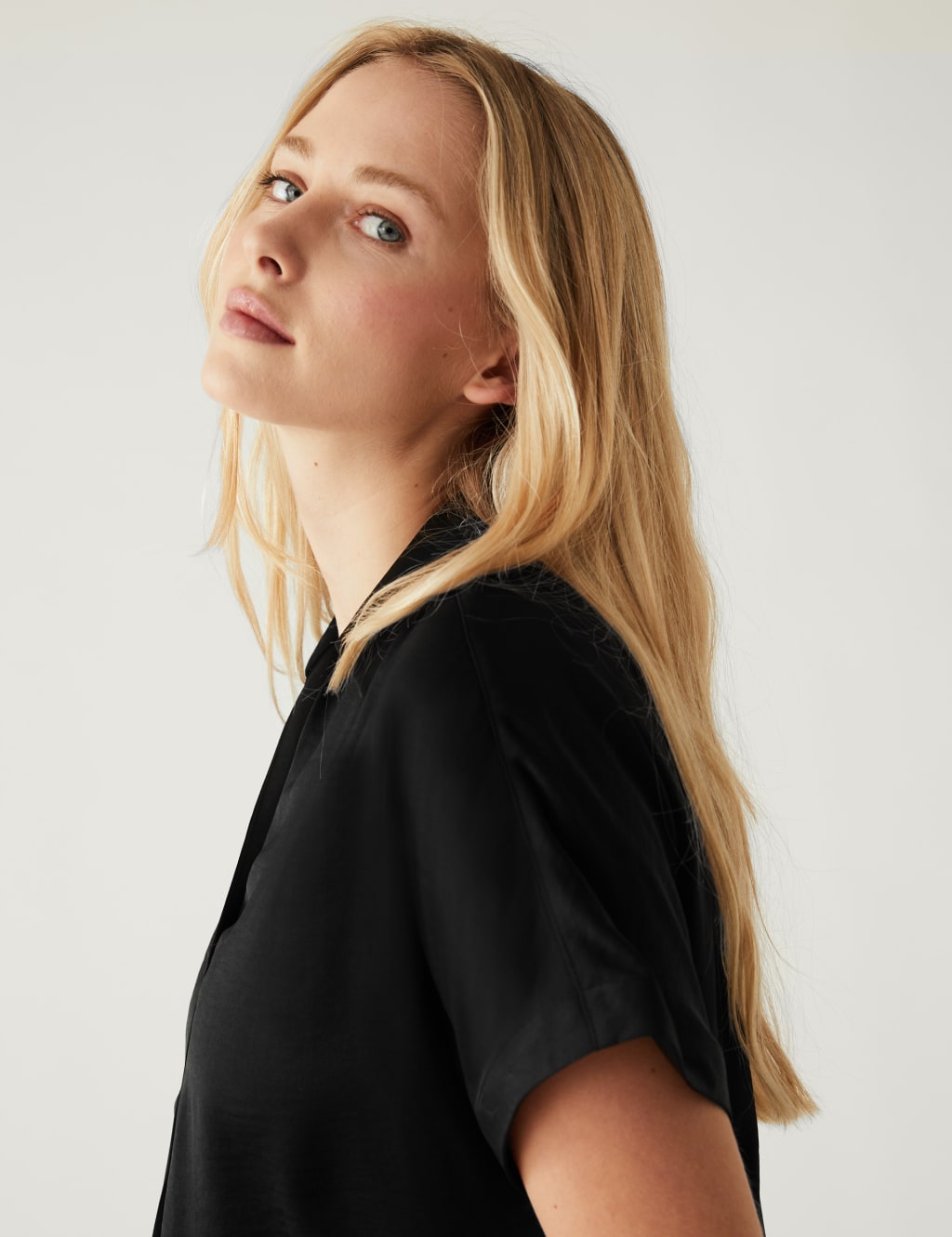 Satin Popover Blouse image 3