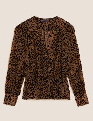 MULTI LAYER V NECK TOP ANIMAL INSTINCT