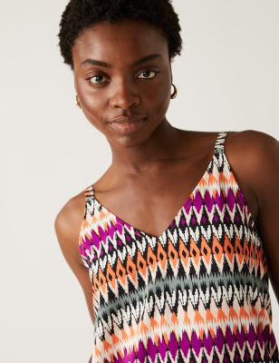 

M&S Collection Top estampado estilo camisolaWomens - Multi, Multi