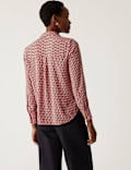 Printed Collared Long Sleeve Shirt