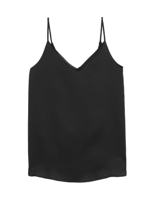 

Womens M&S Collection V-Neck Sleeveless Cami Top - Black, Black
