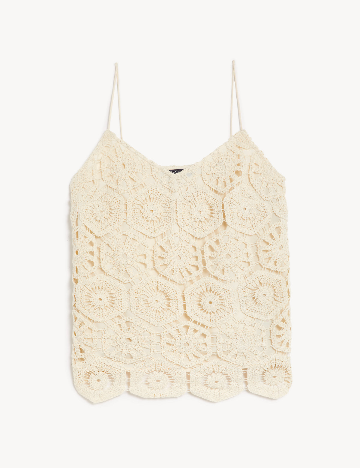 Cotton Rich Embroidered Cami Top