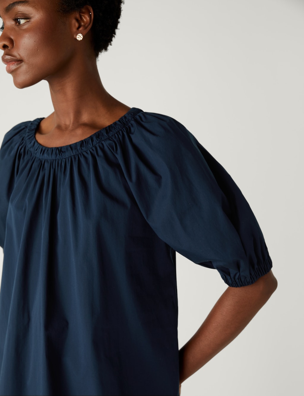 Pure Cotton Round Neck Blouse image 3