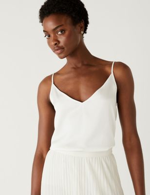 

Womens M&S Collection Satin Cami Top - Ivory, Ivory