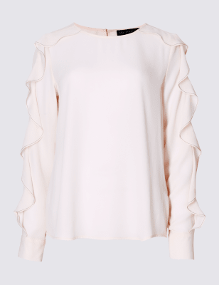 Long Sleeve Ruffle Blouse | M&S Collection | M&S