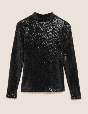 Sequin Christmas Sweatshirt, Men Sweatshirt Sequins