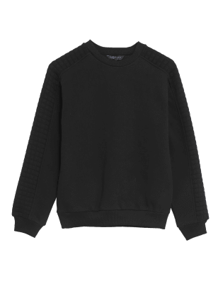 

M&S Collection Sudadera de ajuste estándar de algodónWomens - Black, Black