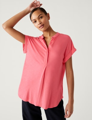 

Womens M&S Collection Jersey Regular Fit Top - Medium Pink, Medium Pink