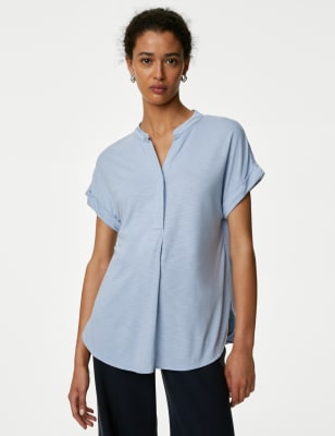 

M&S Collection Top de ajuste estándar de puntoWomens - Blue, Blue