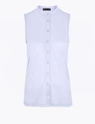 Jersey Longline Sleeveless Shirt | M&S Collection | M&S