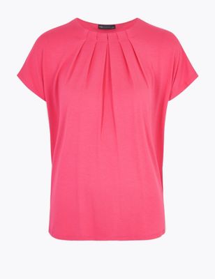 Relaxed Short Sleeve Top | M&S Collection | M&S