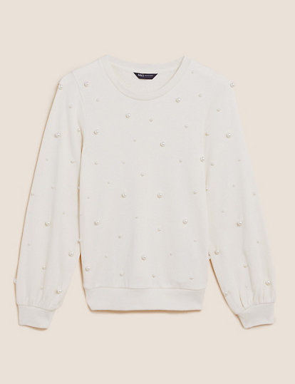 Cotton Rich Pearl Sweatshirt