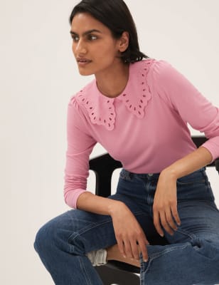 

Womens M&S Collection Modal Rich Regular Fit Long Sleeve Top - Dusky Rose, Dusky Rose