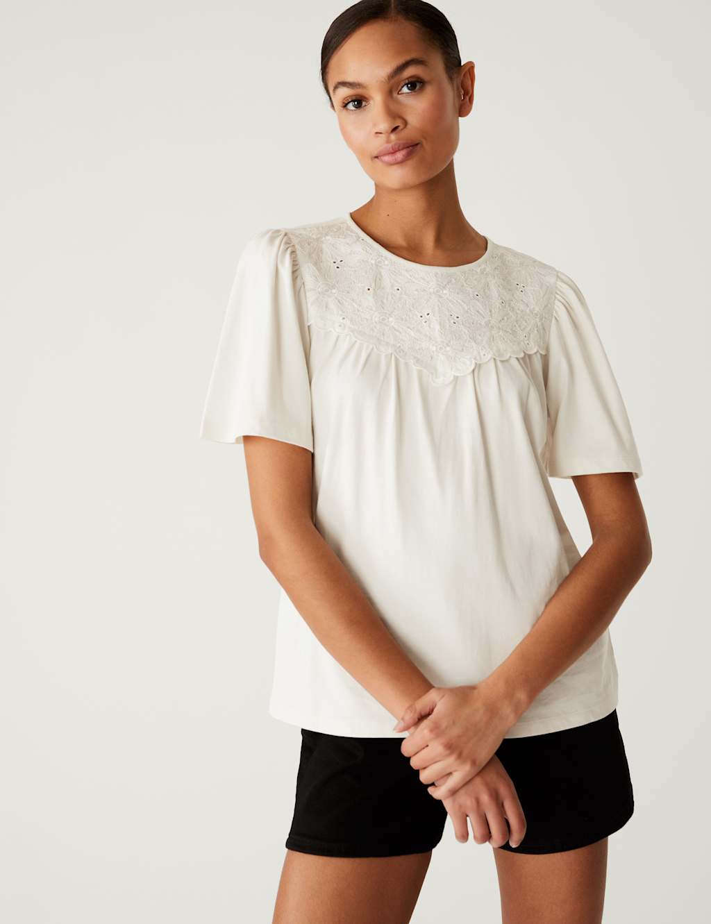 Jersey Embroidered Regular Fit Top image 2