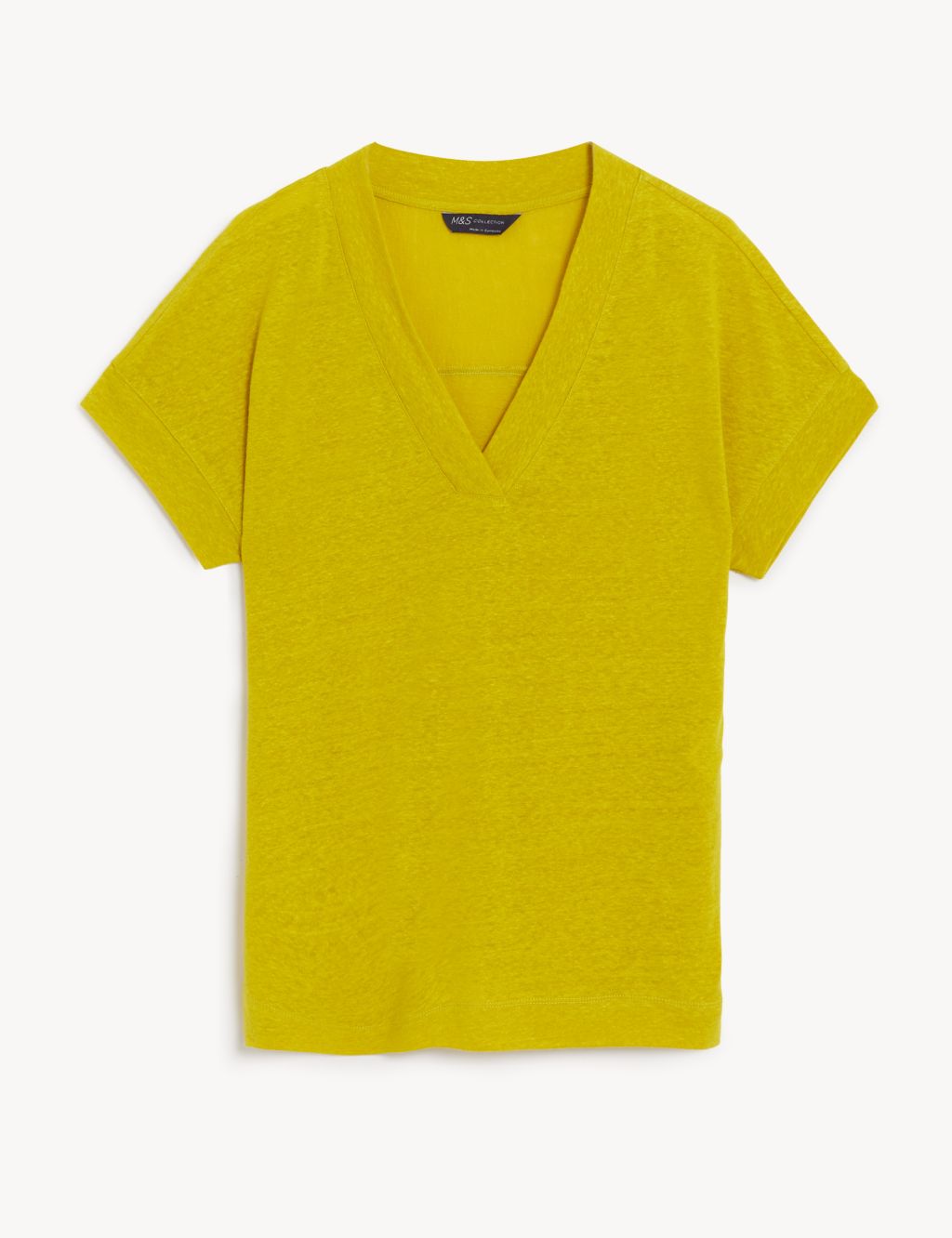 Linen Rich Regular Fit T-Shirt image 2