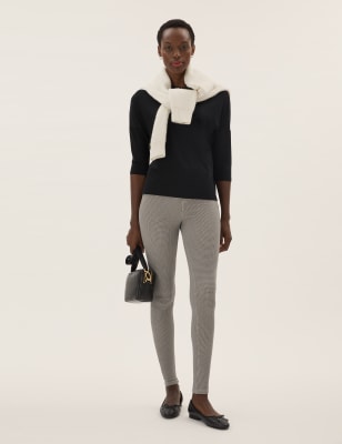 

Womens M&S Collection Normal geschnittenes 3/4-Arm-Oberteil mit hohem Modalanteil - Black, Black