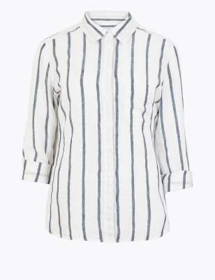 Pure Linen Striped Shirt | M&S Collection | M&S