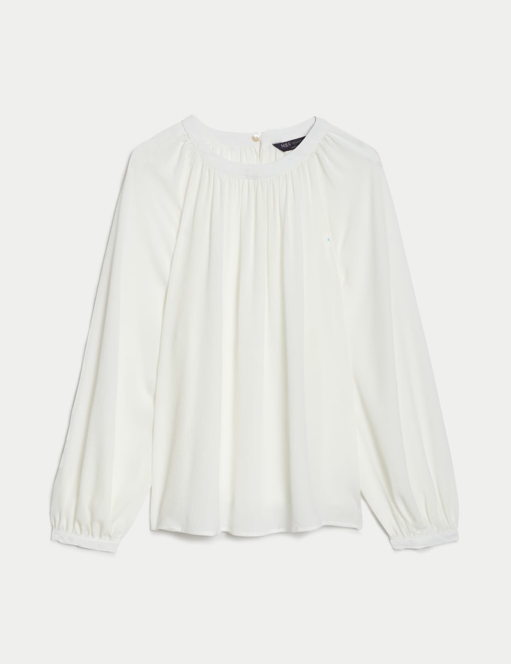 Round Neck Popover Blouse image 2