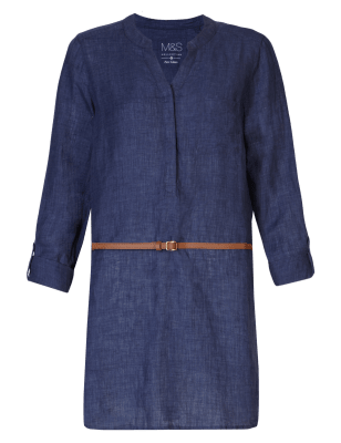 m&s pure linen shirt