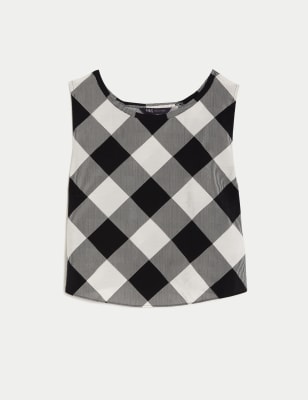 Checked Vest