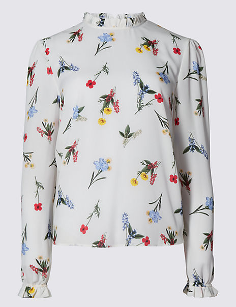 Floral Ruffle Blouse | Limited Edition | M&S