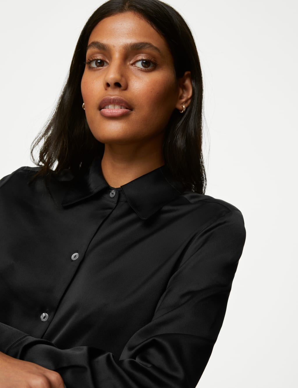 Women's Black Shirts & Blouses M&S — free download