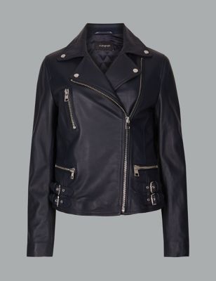 Womens Leather Jackets | M&S