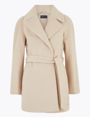 m&s wrap coat