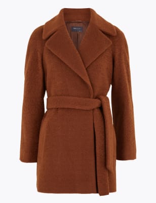 m&s wrap coat