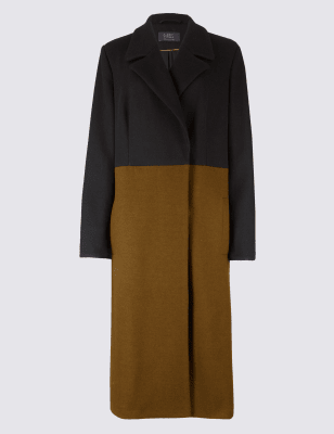 Topshop colour block on sale coat